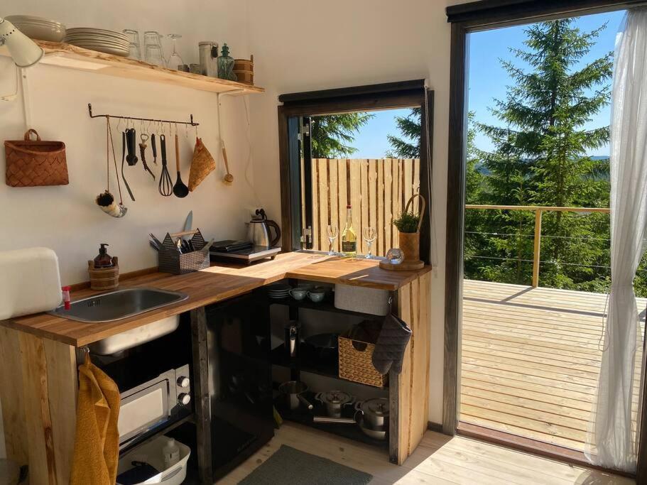 Forest Cabin With Stunning Mountain View & Sauna Торсби Екстериор снимка